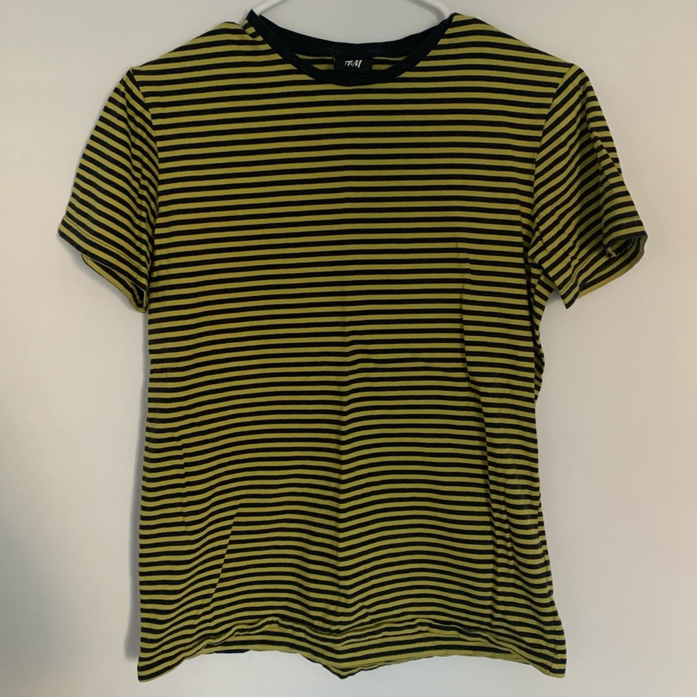 H&M Blue & Yellow striped T-shirt